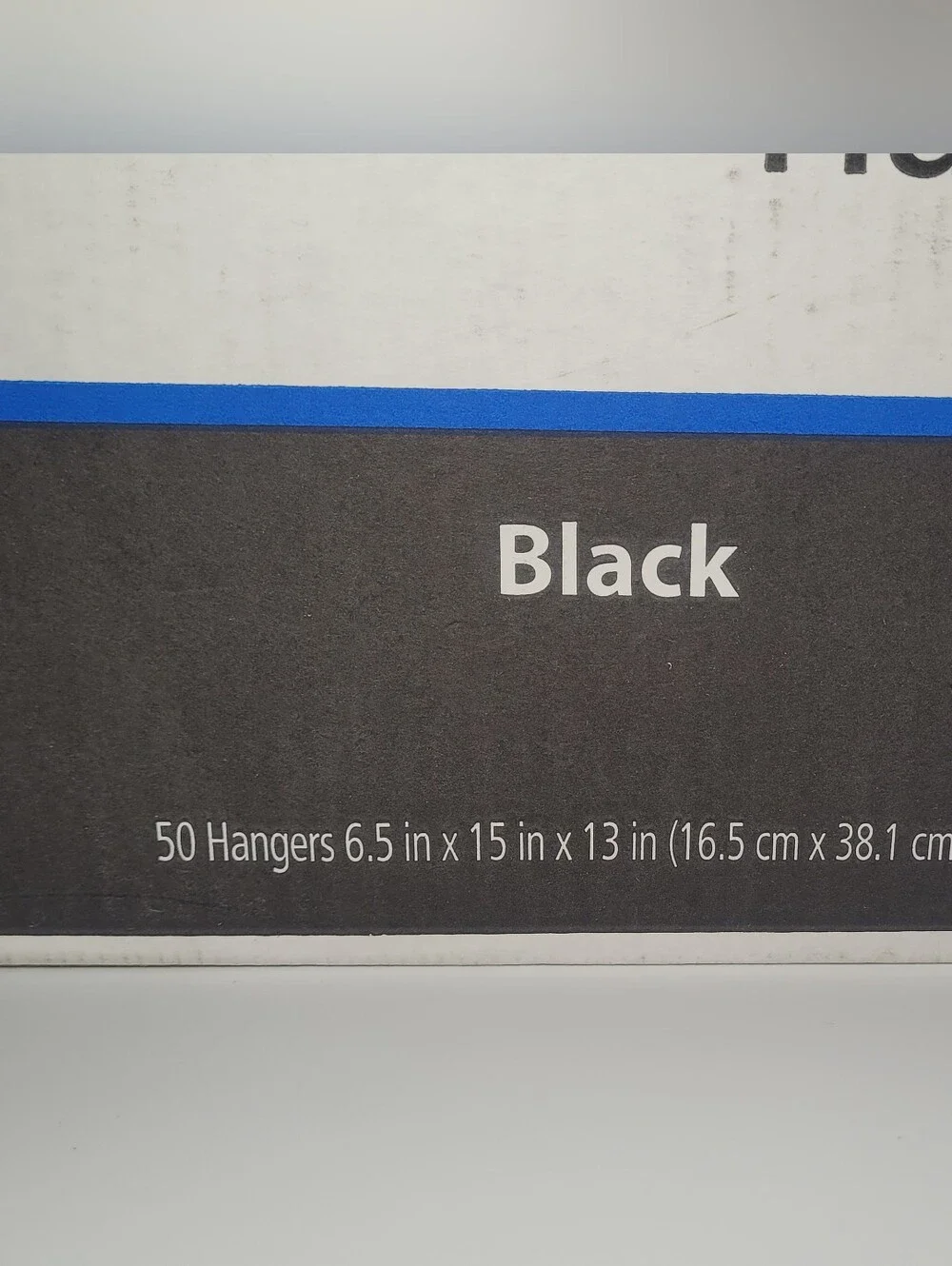 Mainstays Black Plastic Hangers 50 Pack